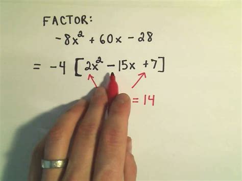 Factoring Trinomials Factor By Grouping Ex Youtube