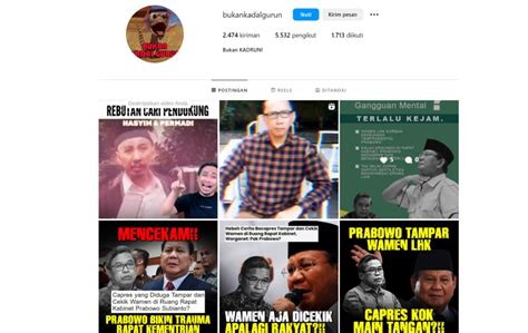 kadrun kembali mencuat  pemilihan presiden