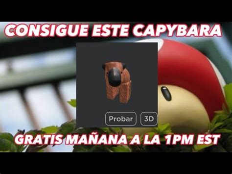 CONSIGUE ESTE CAPYBARA GRATIS EN ROBLOX DISPONIBLE MAÑANA A LA 1PM EST