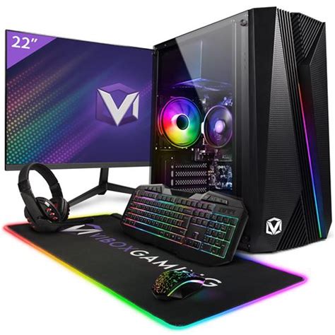 Vibox VI 12 PC Gamer 22 Écran Pack AMD Ryzen 3200GE Processeur