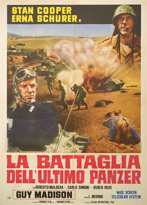 The Battle Of The Last Panzer Original 1969 Italian Due Fogli Movie