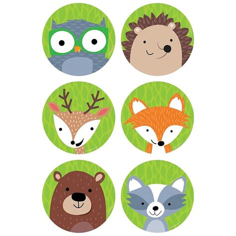 Creative Teaching Press Woodland Friends 3 Designer Cut Outs 36 Per