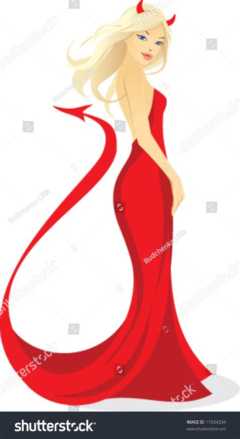 Devil Woman Stock Vector Illustration 11034334 Shutterstock