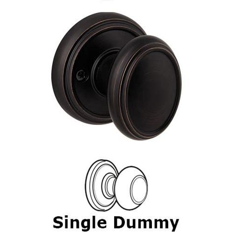 Prestige Collection Single Dummy Carnaby Door Knob In Venetian Bronze