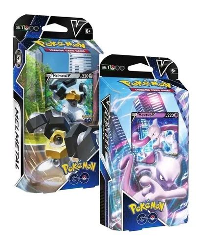 Deck Cartas Pok Mon Go Baralho Batalha V Mewtwo Melmetal Frete Gr Tis