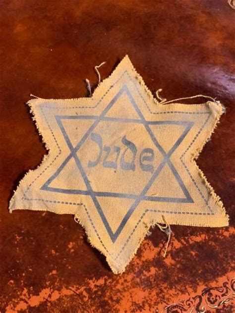 Ww2 Star Of David Worn By German Jewish