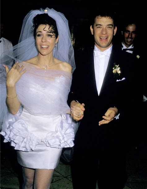 1988 Wedding Of Tom Hanks And Rita Wilson Celebrity Wedding Dresses