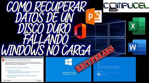 COMO RECUPERAR DATOS DE UN PC DAÑADO DISCO DURO FALLANDO PENDRIVE