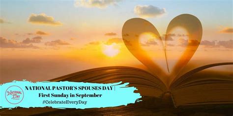 NATIONAL PASTOR'S SPOUSES DAY | September 1 - National Day Calendar