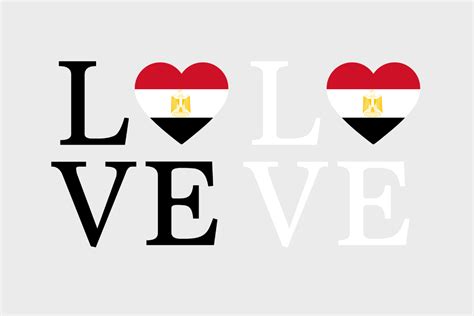 Egypt Flag Love Egypt Svg Png Graphic By The Digital Garage · Creative Fabrica