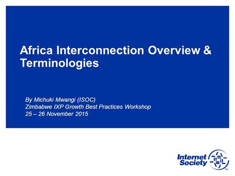 Ppt Africa Interconnection Overview Terminologies By Michuki Mwangi