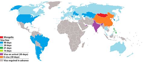 Visa policy of Mongolia - Wikipedia