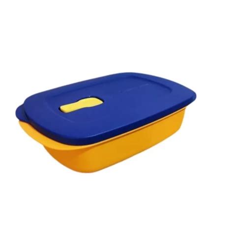 Tupperware Tupper Cristalwave Retangular 1 Litro Tigela Microondas