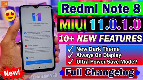 Redmi Note 8 MIUI 11 0 1 0 Stable Update Full Changelog 10 New