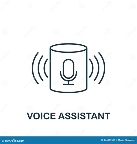 Voice Assistant Icon Monochrome Simple Smart Technology Icon For Templates Web Design And