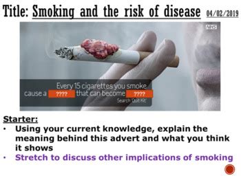 Smoking And The Risk Of Disease Complete Lesson By Dr MN TPT