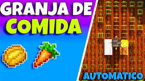 Granja De Comida Cultivos Automaticos Super FÁcil Eficiente Para Minecraft Java Y Bedrock 120