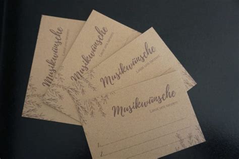 Musikwunschkarten Zur Hochzeit Kostenlos Ein Kreativer DIY