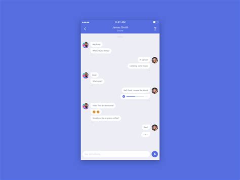 Direct Messaging App Ui Free Psd Template Psd Repo