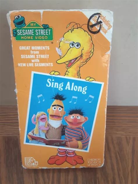 1987 Sesame Street Sing Along Vhs Video Vcr Tape Music Songs Vtg Rare Songbook Eur 7 94