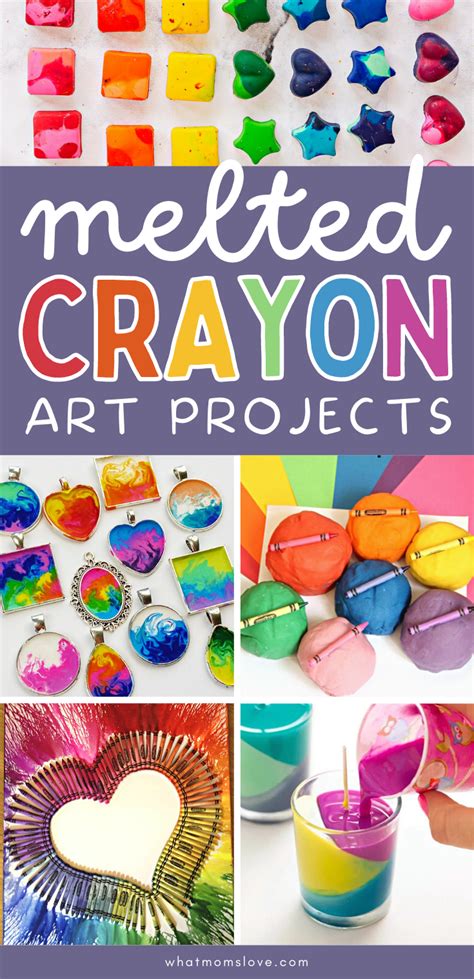 Melted Crayon Art Ideas Creative Things To Do With Old Broken Crayons