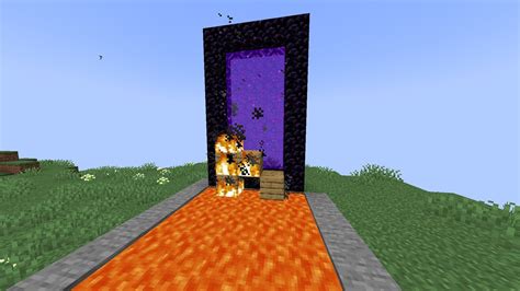 How to light a nether portal with no flint and steel in Minecraft