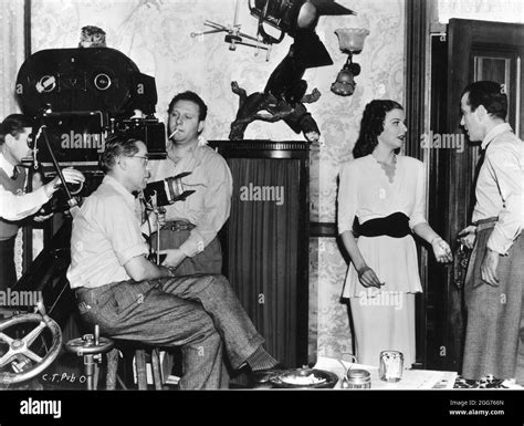 Cinematographer Ernest Haller And Camera Crew On Set Candid Filming Ann