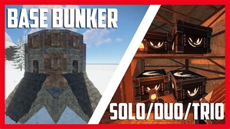 ☢️base Bunker Solo Duo Trio Rust 2x1☢️ Diseño Base Rust 2021💥 Youtube