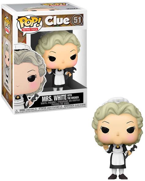 Funko Clue Pop Retro Toys Mrs White With Wrench Vinyl Figure 51 Toywiz