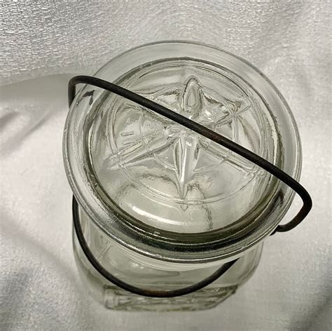 Antique Acme Glass Company Square Mason Jar Canning Jar Fruit Jar 1