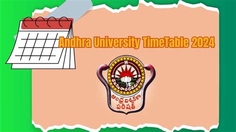 Andhra University Timetable Declared Andhrauniversity Edu In