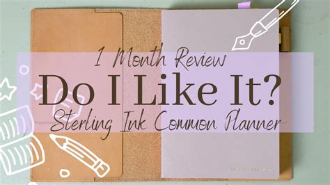 1 Month In My Sterling Ink Common Planner A Review YouTube