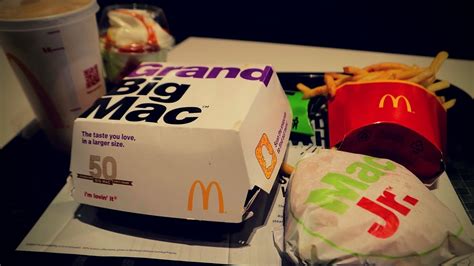 Mcdonalds Grand Big Mac And Mac Jr Review Youtube