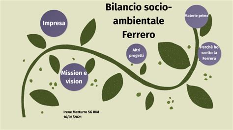 Bilancio Socio Ambientale Ferrero By Irene Matturro On Prezi