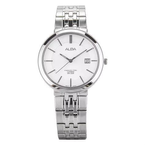 Jual Alba Jam Tangan Pria Alba Prestige As D X Man Silver White Dial