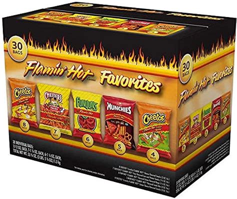 Buy Frito Lay Delicious Flamin Hot Favorites Chips Spicy Variety Pack