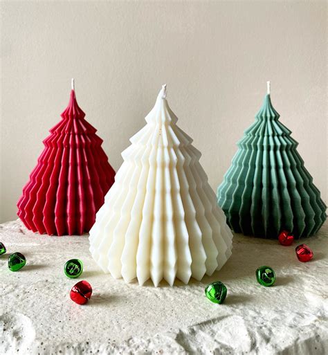 Winter Tree Handmade Candles Set Of 3 Allport Editions