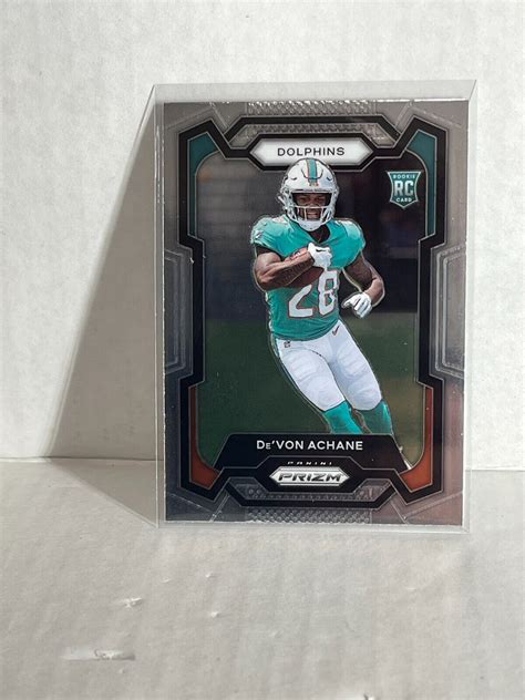 Panini Prizm De Von Achane Rc Base Rookie Devon Miami