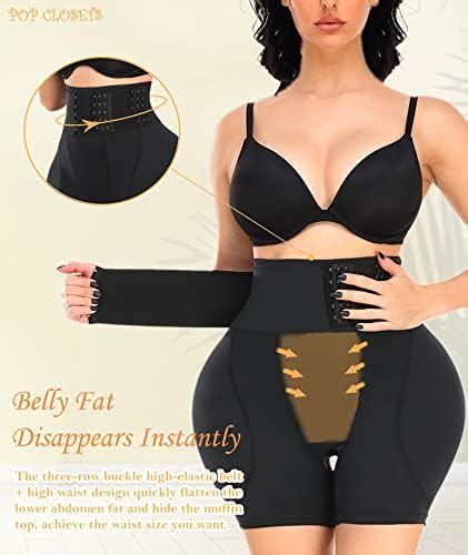 Amazon Pop Closets Hip Pads For Women Shapewear With Wrap Belt Hip