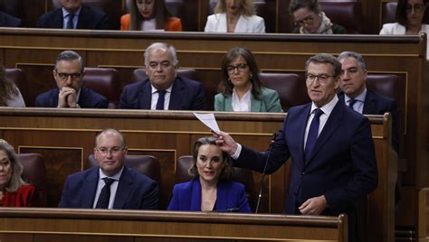 Feijóo amenaza a Sánchez con llevar a su mujer ante el Parlamento y la