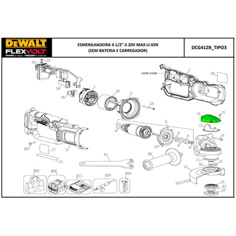 Tampa Da Caixa De Engrenagem P Esmerilhadeira Dcg Tipo Dewalt