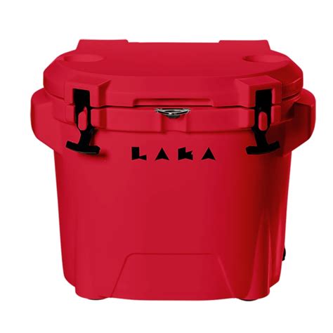 Laka Coolers 30 Qt Cooler Wtelescoping Handle And Wheels Red