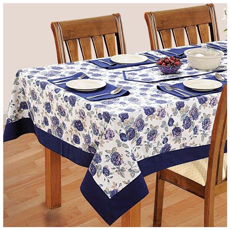 6 Seater Dinner Party Table Linen Set Kitchen Dining Tablecloth Napkins Cloth