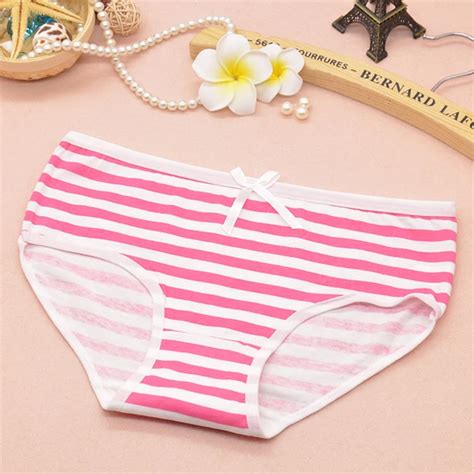 Buy 5pcs Women Striped Panties Ladies Underwear