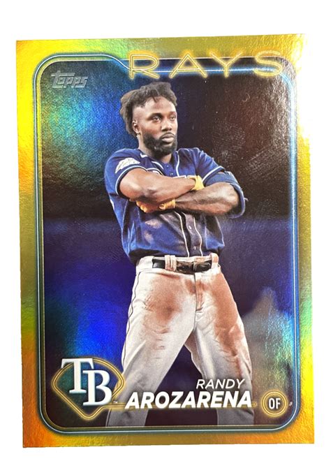 Topps Series Randy Arozarena Gold Foil Parallel Tampa Bay