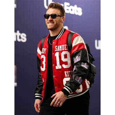 Super Bowl Kyle Juszczyk 49ers Jacket | kyle juszczyk wife jacket