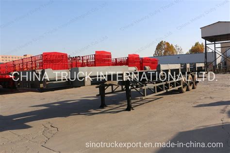 Axle Ton Heavy Duty Gooseneck Low Loader Lowbed Lowboy Low