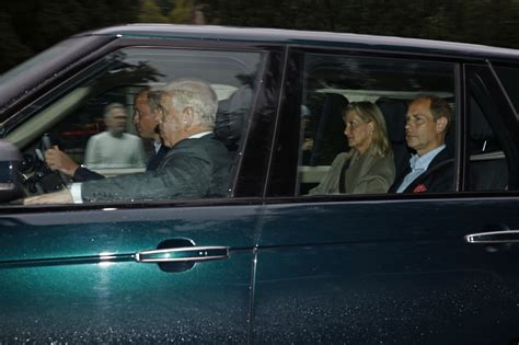 Prince William Seen Driving Senior Royals To Queen S Scottish Castle