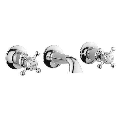 Crosswater Belgravia Crosshead Wall Mounted 3 Hole Set Basin Mixer Now