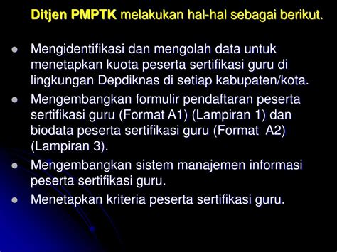 Ppt Pedoman Sertifikasi Guru Dalam Jabatan Powerpoint Presentation